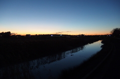 2015/12/29_綾瀬川の夕暮れ