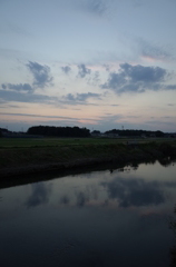 2014/10/19_元荒川の夕暮れ