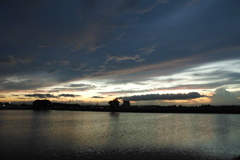 2016/08/21_溜め池の夕暮れ