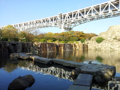 2017/10/26_瀬戸大橋記念公園 浜栗林 くぐり滝への道と甲之池