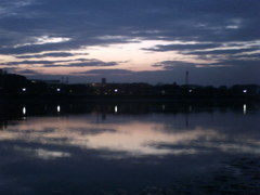 2015/10/11_伊佐沼の夕暮れ