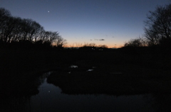 2015/02/14_夕暮れの秋葉の森総合公園