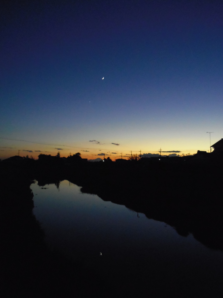 2016/11/03_野通川の夕暮れ