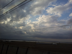 2017/03/13_京成電車から印旛沼を望む
