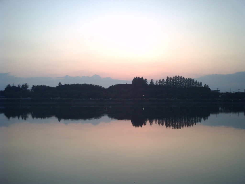 2015/09/27_伊佐沼の夕暮れ