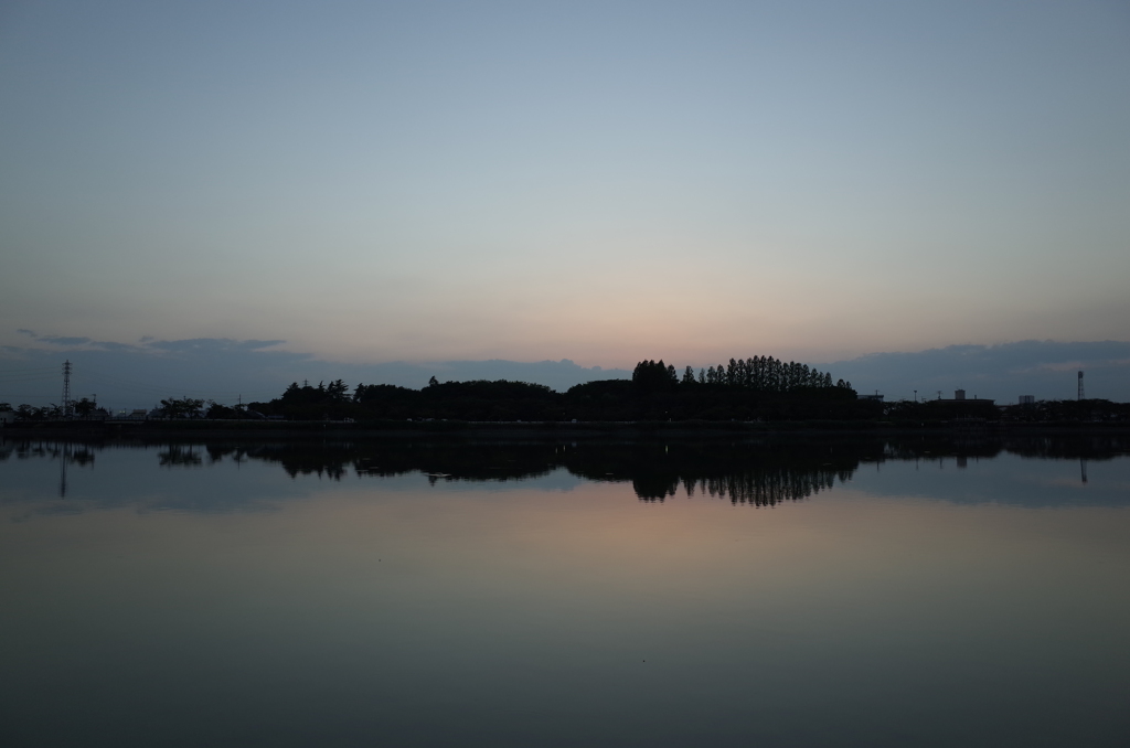2015/09/27_伊佐沼の夕暮れ