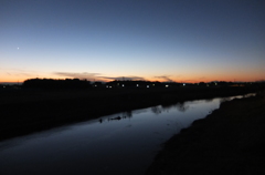 2015/01/18_元荒川の夕暮れ