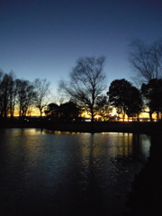 2016/12/30_さきたま古墳公園の夕暮れ