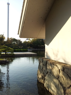 2017/10/26_瀬戸大橋記念公園 浜栗林 甲之池と刻月亭、瀬戸大橋タワー