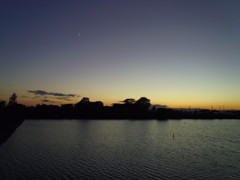 2016/11/03_溜め池の夕暮れ