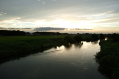 2016/08/21_元荒川の夕暮れ