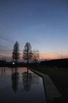 2014/12/28_川里中央公園の夕暮れ