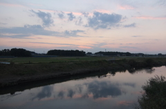 2014/10/19_元荒川の夕暮れ