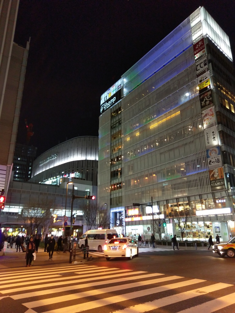 2019/01/22_夜の秋葉原駅前（没カット）