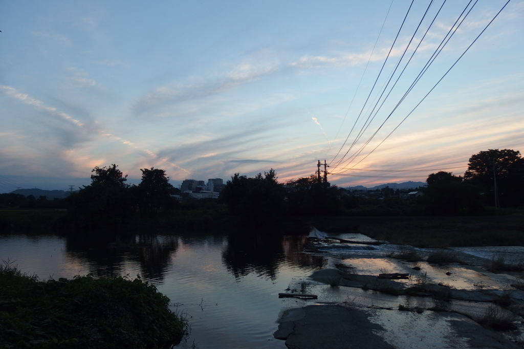 2015/09/22_高麗川の夕暮れ