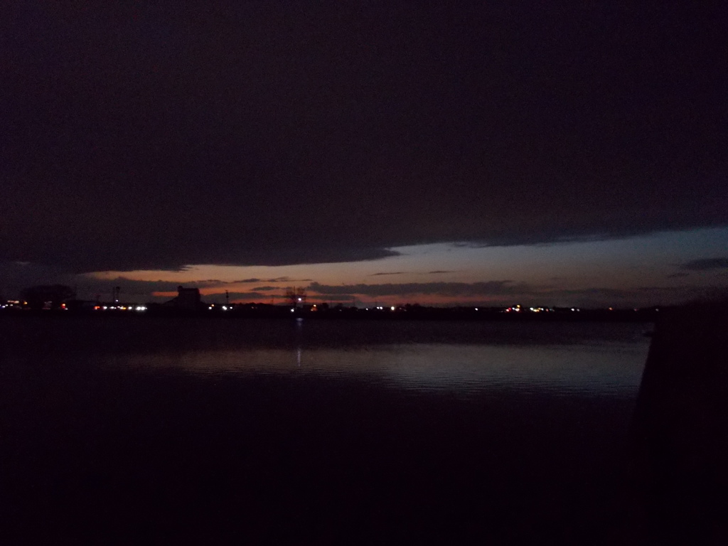 2017/02/18_溜め池の夕暮れ