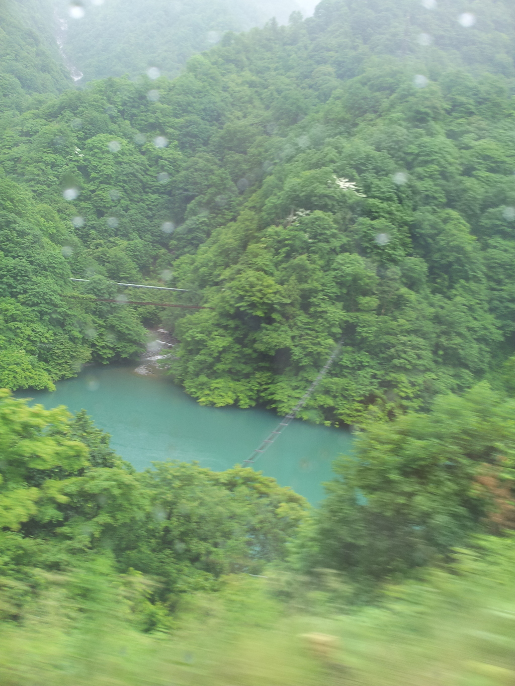 2018/05/31_宇奈月〜欅平間の車窓風景 猿用の橋（没カット）