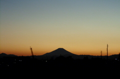 2015/12/05_夕暮れの富士山