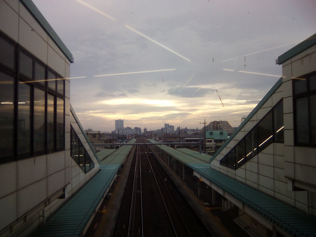 2018/01/17_北上尾駅の朝焼け