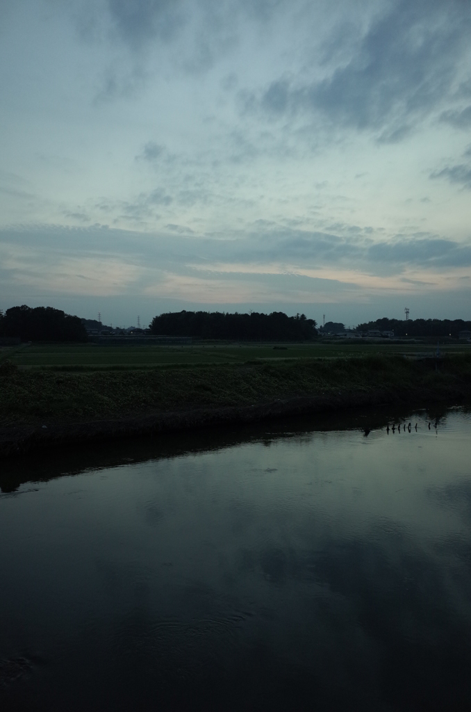 2014/10/12_元荒川の夕暮れ