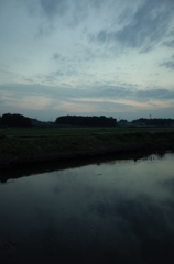 2014/10/12_元荒川の夕暮れ