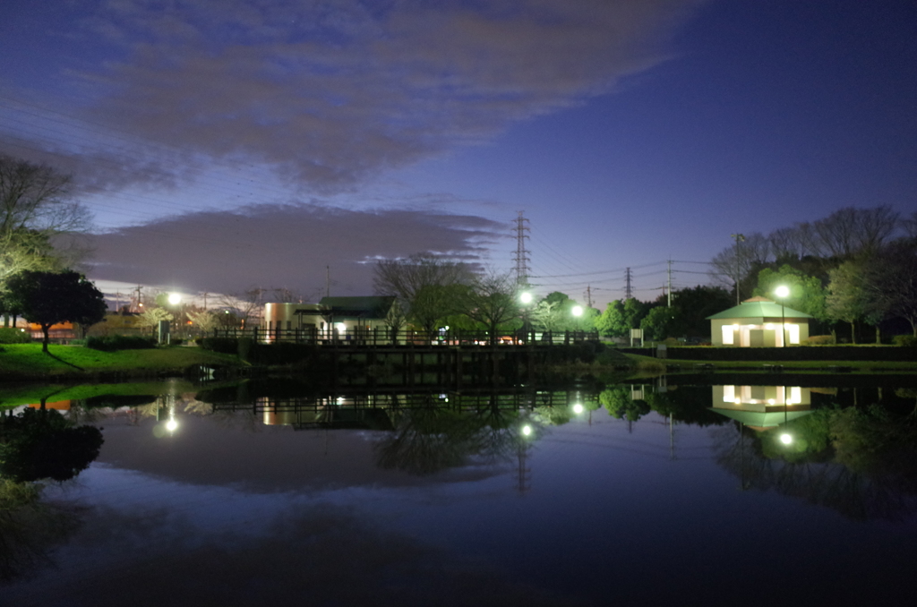 2015/12/30_西城沼公園の夕暮れ（没カット）