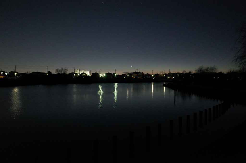 2015/01/10_山ノ神沼の夕暮れ