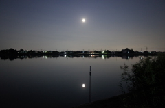 2015/09/27_伊佐沼の月夜
