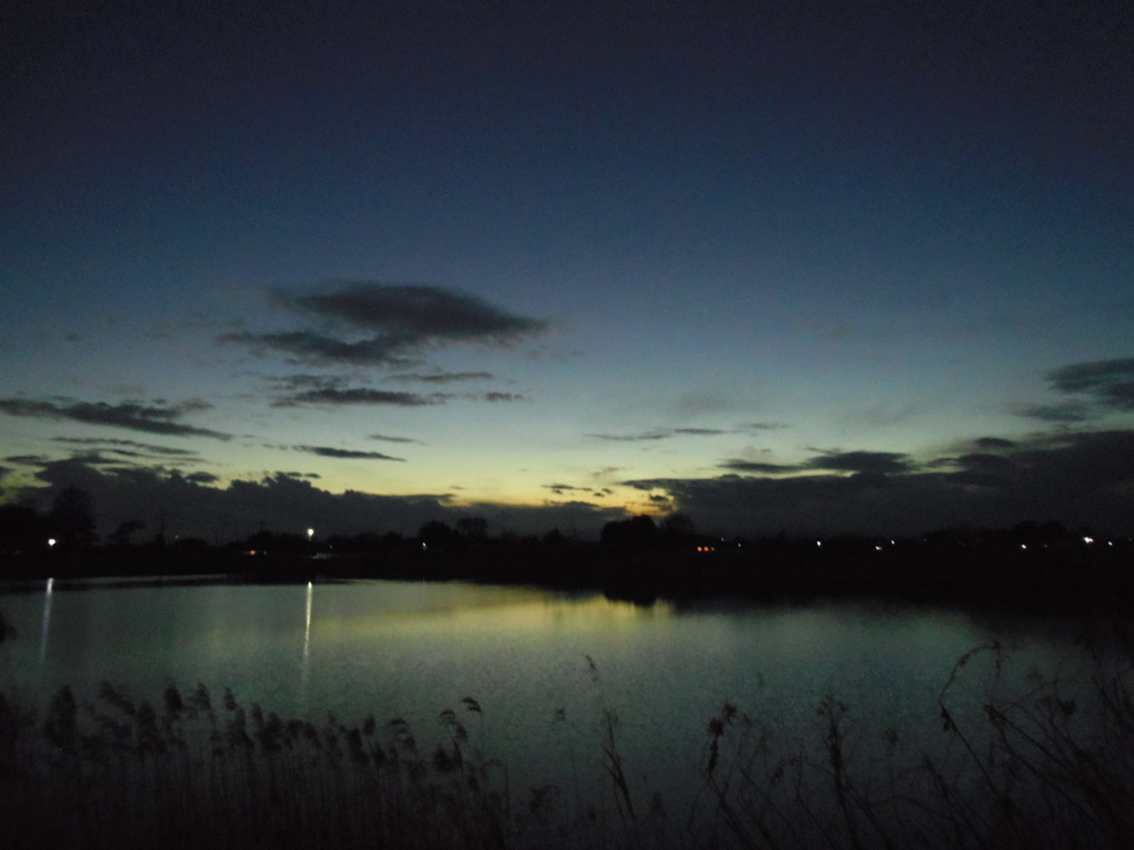 2017/01/09_溜め池の夕暮れ