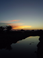 2016/08/07_野通川の夕暮れ