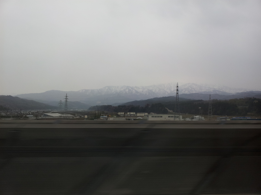 2019/04/14_北陸新幹線かがやきから立山連峰を望む