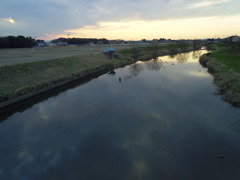 2017/02/25_元荒川の夕暮れ