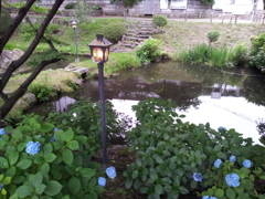 2016/07/16_盛岡城跡公園（岩手公園）鶴ケ池のガス灯