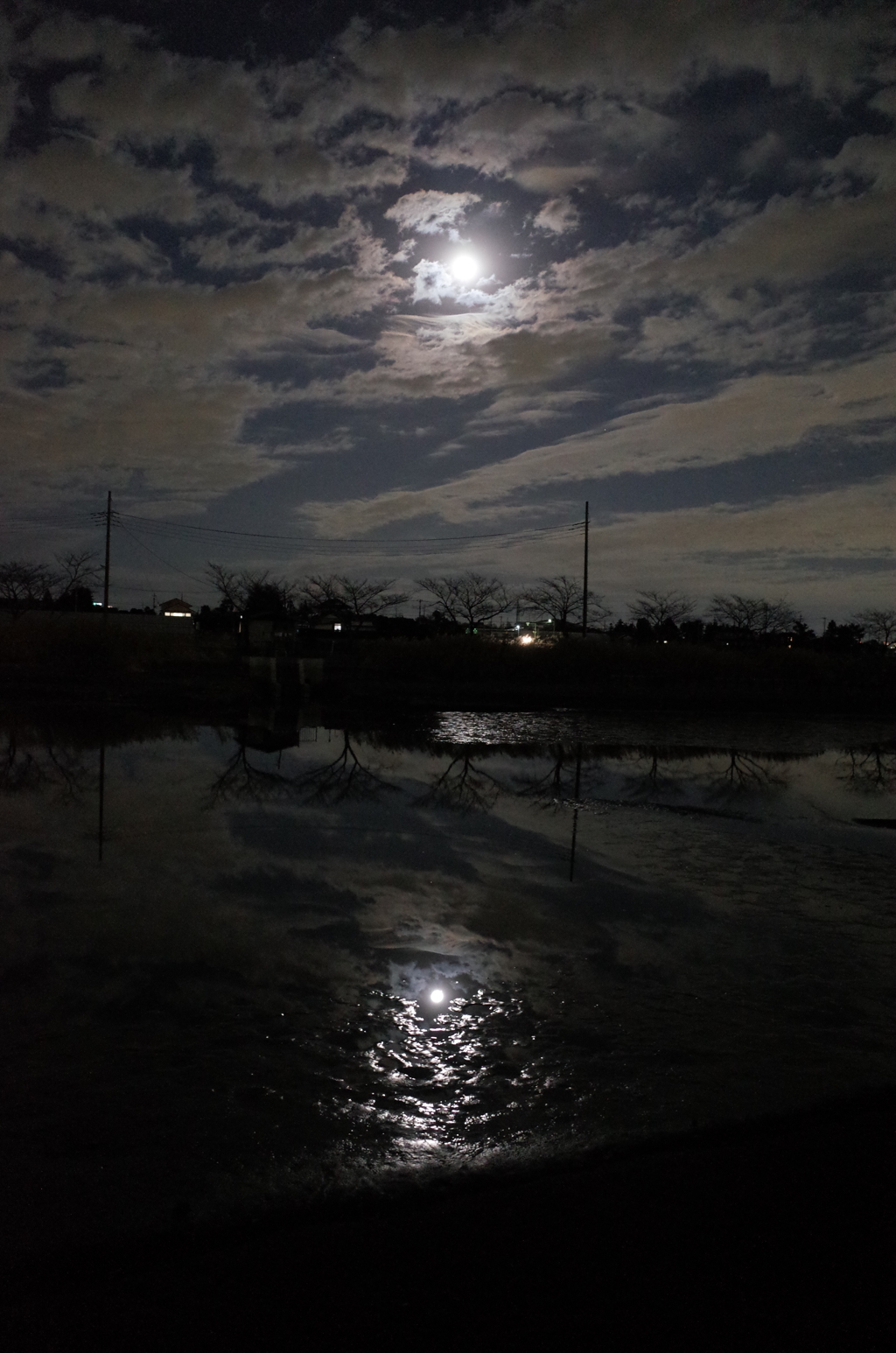 2014/12/07_月夜の伊佐沼