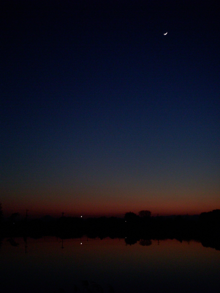 2016/02/11_溜め池の夕暮れ