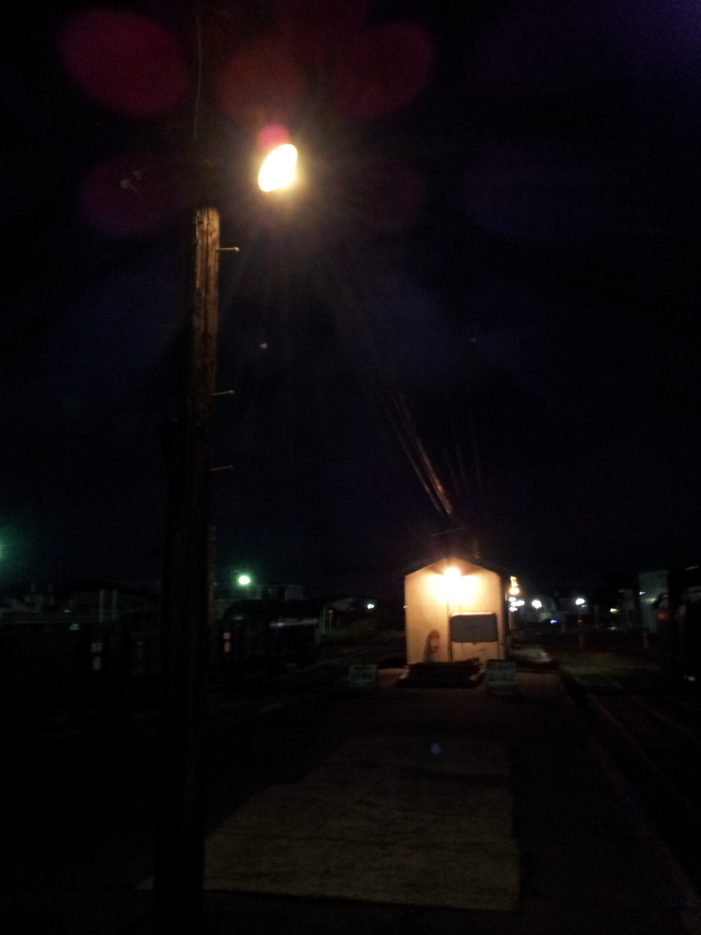 2016/11/13_夜の津軽五所川原駅