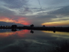 2016/10/30_溜め池の夕暮れ