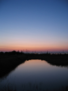 2017/04/15_溜め池の夕暮れ