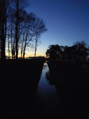 2016/12/30_さきたま古墳公園の夕暮れ