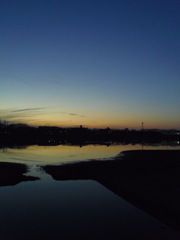 2017/01/07_伊佐沼の夕暮れ