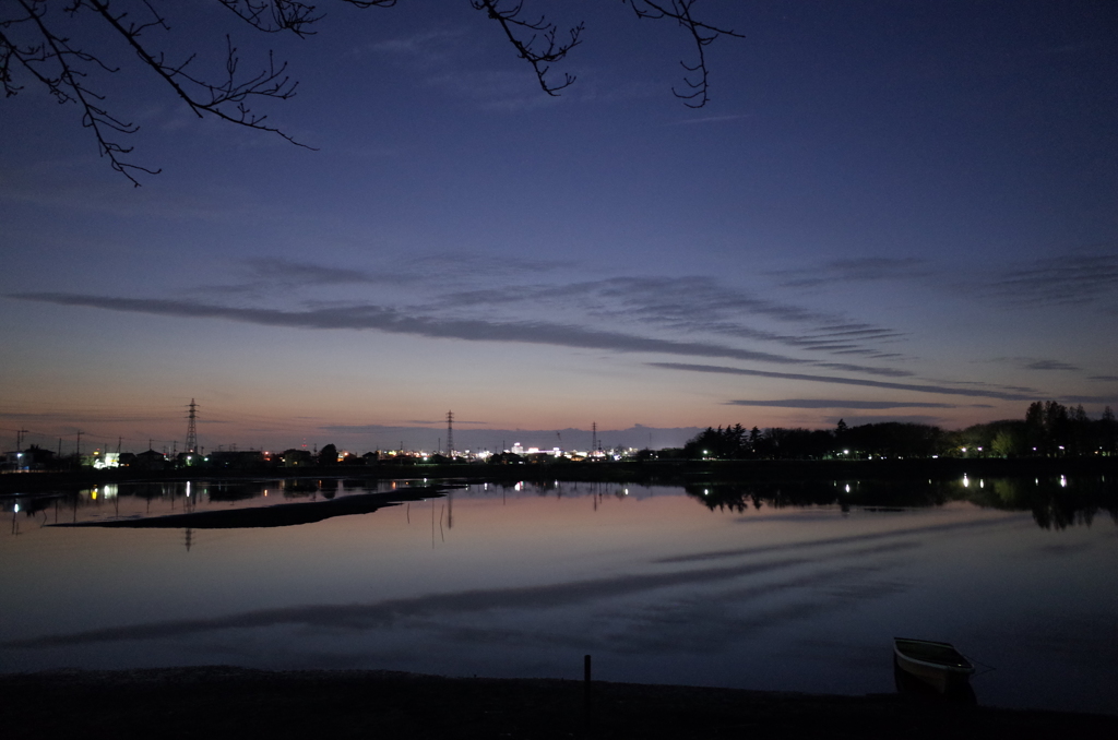 2015/12/20_伊佐沼の夕暮れ