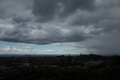 2016/05/21_エディンバラ城から新市街とフォース湾を望む