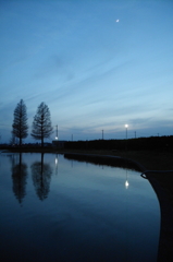 2016/04/10_川里中央公園の夕暮れ