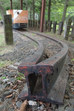 2016/05/01_トロッコ公園 天の川ステーションのレールと機関車