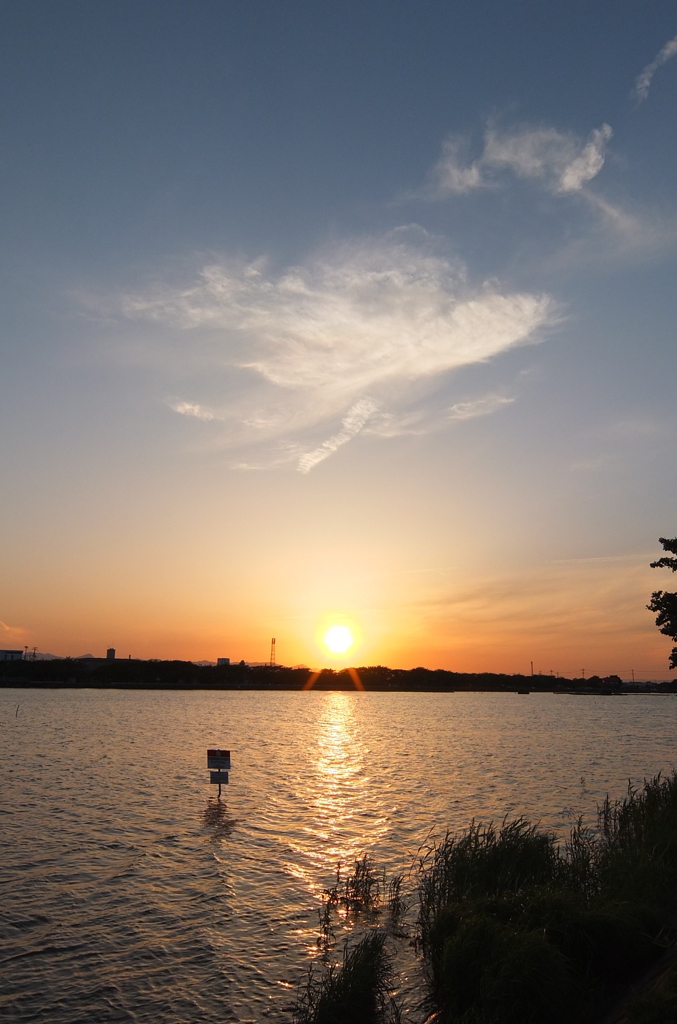 2014/05/18_夕暮れの伊佐沼