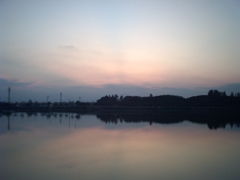 2015/09/27_伊佐沼の夕暮れ