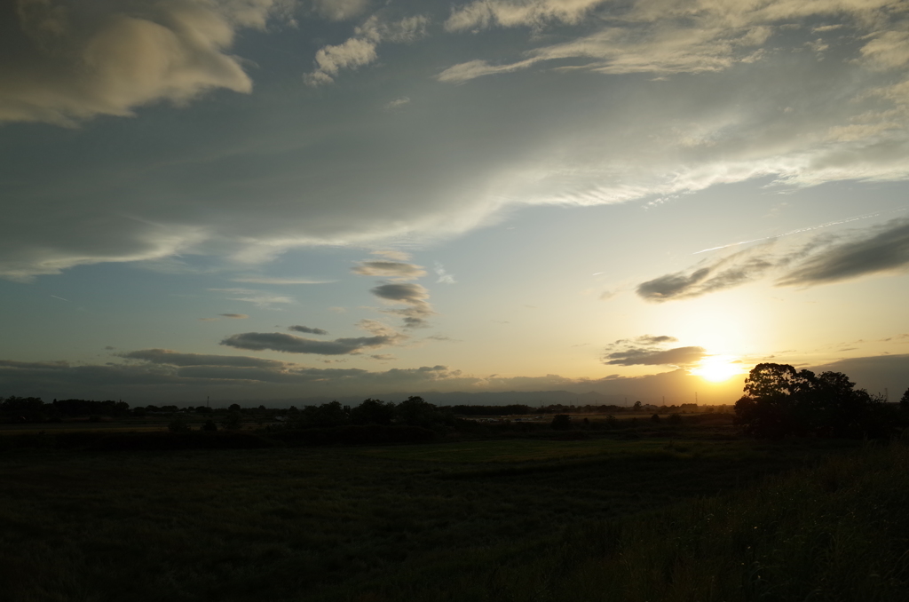 2015/05/04_荒川河川敷の夕暮れ