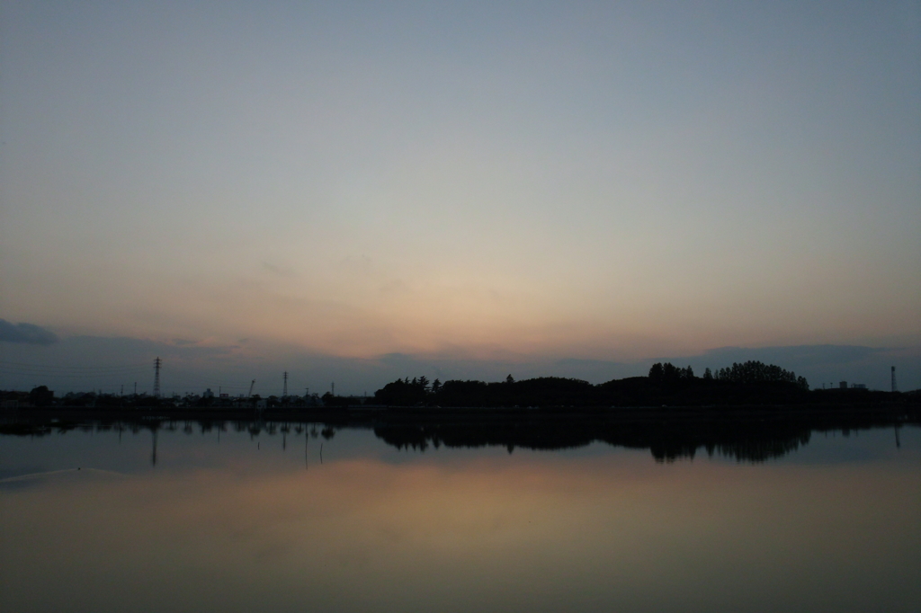 2015/09/27_伊佐沼の夕暮れ
