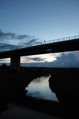 2016/07/31_元荒川の夕暮れ