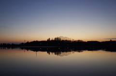 2015/12/20_伊佐沼の夕暮れ